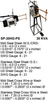 Electroweld Portable Spot Welder Gun with Foot Pedal Operated Stand 30KVA